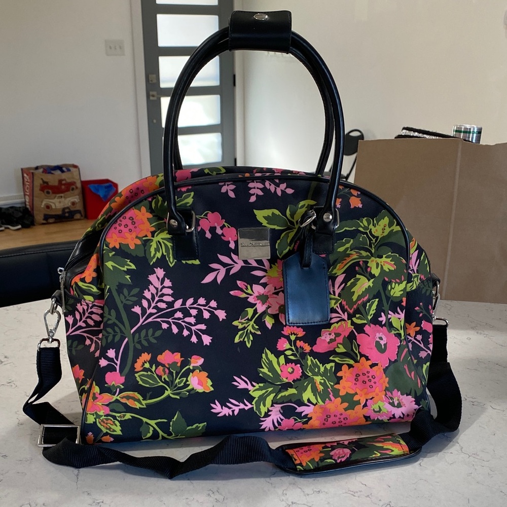 Floral Isaac Mizrahi Black  Bag